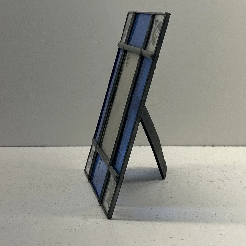 VTG Stained Glass Photo Frame